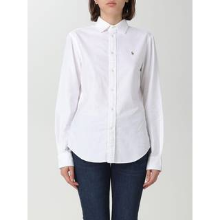 Polo Ralph Laurentil kvinder. 211891377003 Oxford-skjorte hvid (42), Casual, Bomuld, Klassisk, Lange ærmer