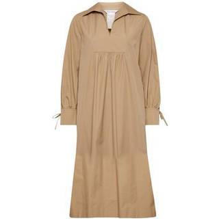Max Mara Nupar cotton poplin shirt dress - beige - S-M