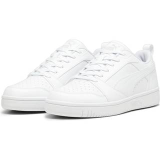 Puma Rebound V6 Low Sneakers, White, Size 44, Shoes - Cool Light Gray - 44
