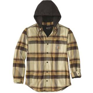 Carhartt Lined Flannel Shirt Jacket Mens Dark Brown L