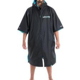 dryrobe Advance Short Sleeve - Sort/Rød