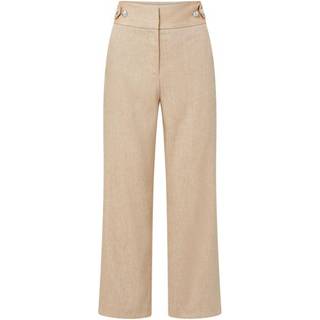 Veronica Beard Aubrie linen-blend cropped pants - green - XL