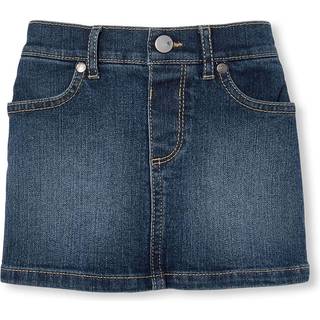 B?rnenes sted baby piger sm?b?rn denim skort nederdel Kina bl? 5t os