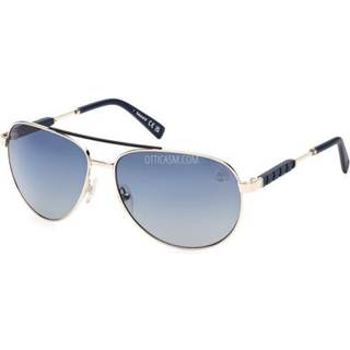 Timberland Mand TB9282 32D Solbriller Metal Guld Grå Pilot Polariseret Skygge