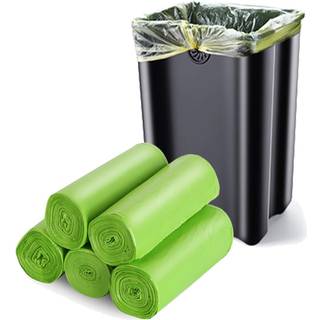13-15 gallon papirkurvposer Plantebaserede affaldsposer Genbrug Undgåede høje køkken papirkurven til køkkengård Lawn Office (75 tællinger grøn)