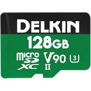 Delkin POWER UHS-II (V90) microSD Memory Card 128 GB