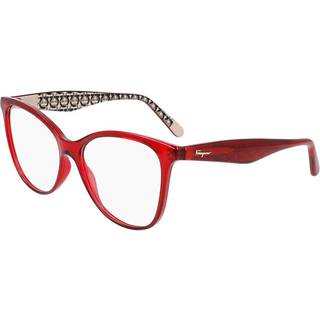 Ferragamo Kvinde SF2892 634 Optiske stel Acetat Bordeaux Firkantet