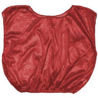 Champion Sports Adult Mesh Practice Scrimmage Vest Red (Pack of 12)