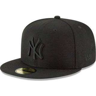 Ny ?ra 59Fifty Hat MLB Basic New York Yankees Black/Black Fitted Baseball Cap (7 3/8)