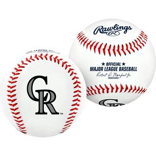 Rawlings MLB holdlogo-baseball – Colorado Rockies officiel reguleret baseball med holdlogo og kommissærens underskrift