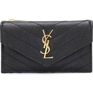 Saint Laurent Envelope Small leather wallet - black - One Size