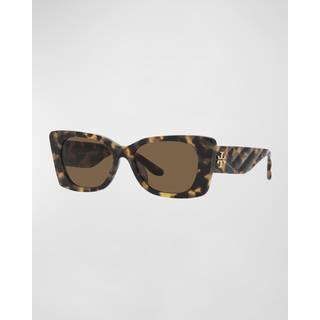 Tory Burch TY7189U Asian Fit 147473 52 Solbriller Kvinder Tortoiseshell - Dark Tortoise - 52mm