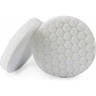 Chemical Guys BuFX_104HEX4 BUFX_104_HEX4 HEX-LOGIC Light-Medium Polishing Pad White (4,5 tums dyna gjord för 4 tums stödplattor)