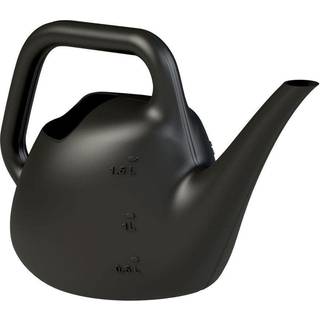 Bloem 1,5 L (0,4 gallon) harpiks indendørs/udendørs vanding kan i sort lille vanding kan til lille pladsbrug