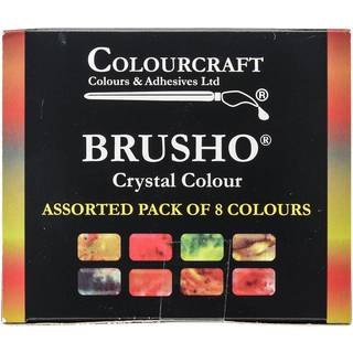 Brusho af Colourcraft Brusho Crystal Color Set 8 Count (Pack of 1)