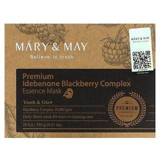 Mary & May Premium Idebenone Blackberry Complex Essence Mask, 20 masker