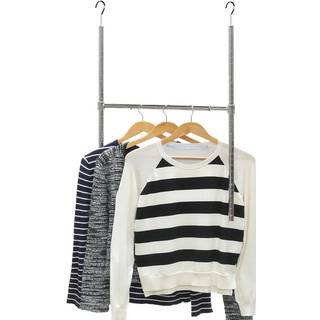 Simple Houseware justerbart skab h?ngende stang krom