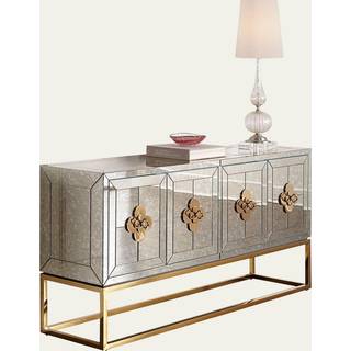 Delphine Media Bench Brass