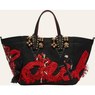 Christian Louboutin x Rossy de Palma Flamencaba Small embroidered tote bag - black - One Size