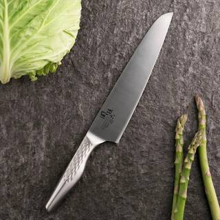 KAI Seki Magoroku Shoso Kochmesser 21 cm - Klinge & Griff Edelstahl - Silber