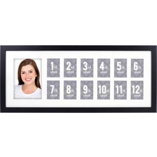 Malden International Designs School Years 12 Year 13 Opening Matted Black Photo Wall Collage Frame