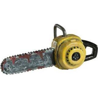 Bloody Chainsaw Ornament - Scary Prop and Decoration til Halloween Christmas Parties and Events - by Horrornamenter