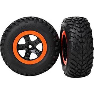 Traxxas 5863R Tires & Wheels, SCT/SCT S1, 4WD/2WD Rear (2)