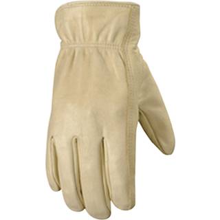 L?derarbejde Handsker med forst?rket Palm Diy Yardwork Construction Motorcykel X-Large (Wells Lamont 1130XL) Tan White