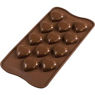 Hjerter 3D - Chokoladeform, Silikomart
