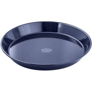 Bageform, rund, 30 cm.  h. 4 cm. Quarz emajle