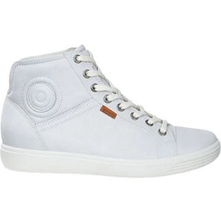 ECCO Soft 7 W - Højskaftet sneakers i læder til damer - Hvid - Size: 39 (UK 6)