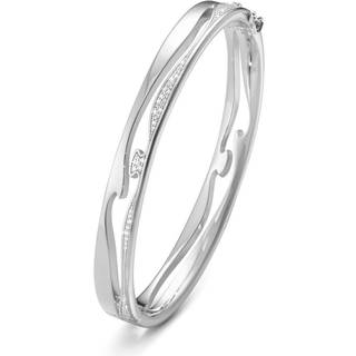 FUSION armring (str. S), Georg Jensen, 18 kt. hvidguld