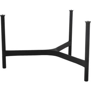 Cane-Line - Twist 90 cm Lava Grey/Fossil Black - Udendørs små borde og sideborde - byKATO - Grå,Sort - Metal/Sten