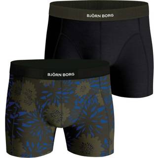 Björn Borg 2-pak Premium Cotton Stretch Boxer 1725 - Black/Green - Large