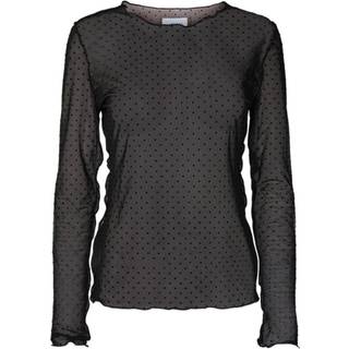 Liberte dame langærmet mesh top 4086 - Black Dot - XS