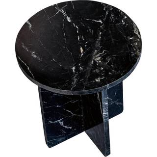 Jakobsdals Bleik Sidebord Ø40 Cm - Sofabord Marmor Sort - N812129-02