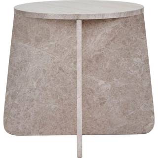 House Doctor Marb Sidebord Ø48 Cm - Sidebord & Aflastningsbord Marmor Beige - 209480600