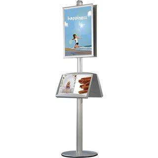 Multi Stander 2 - Dobbeltsidet med Akrylhylde 25mm 2x50x70cm