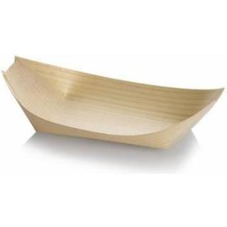 Træbåd 245x120x25mm af Bionedbrydelig Træ FSC