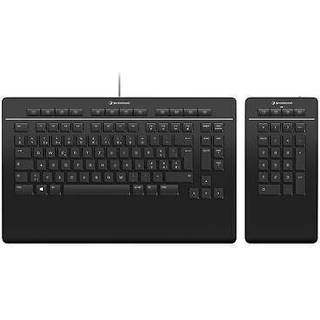3Dconnexion Keyboard Pro with Numpad - Tastatur & Numerisk sæt - Schweizisk - Sort