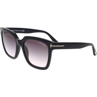 TOM FORD Kvinde FT0952 SELBY 01B Solbriller Acetat Sort Grå Firkantet Normal Skygge