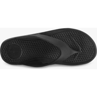 Totes Totes Black Bounce Toe Post Mens Sandals