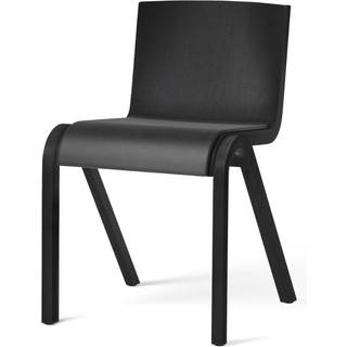 Audo Copenhagen Ready Stol Betrukket Forside Eg / Læder Dakar 0842 - Stole Egefinér Sort - 71024-005606