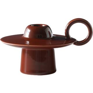 &Tradition - Momento Candleholder JH39, Poppy Red, W: 12 cm, D: 15,1 cm, H: 7,5 cm - Lysestager - RØD