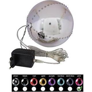 Europalms LED Snowball 15cm, pink TILBUD NU lyserød
