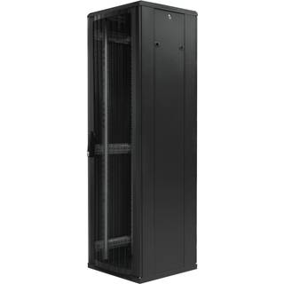 TOTEN System G 19" cabinet 42U 600x1000 perforated 800kg - Kabinet - Server (Tower) - Sort