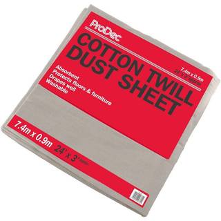 Brewers Carpet protector Cotton Twill Dust Sheet - 24' x 3' NQ39P