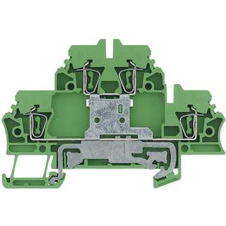 Dobbelt / Multi-tier modulære terminaler ZDK Weidmüller ZDK 2.5PE 1690000000-1 Grøn, Gul 1 stk