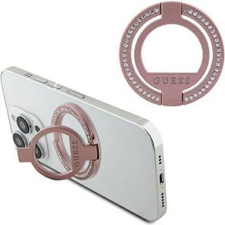 Guess Rhinestones Magnetic Ring Holder / Stand - Pink
