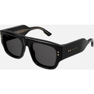 Gucci Mand GG1262S 001 Solbriller Acetat Sort Grå Firkantet